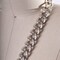 1 Yard 20mm Silver Metal Flattened Links Heavy Duty Aluminum Chain Trim for Jewelry and Bag Straps